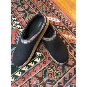 LL Bean Size 9 Shoes 100% Wool Clog Cork Slip On Slipper Indoor Outdoor READ
